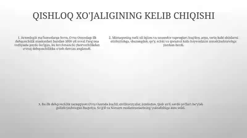 Markaziy Osiyo – Insoniyat Sivilizatsiyasiningqadimgi O‘Choqlaridan Biri 4