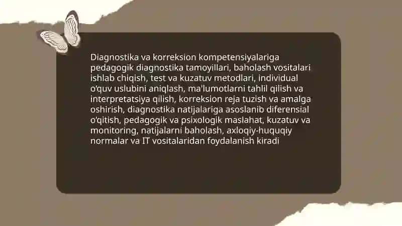 Pedagoglarni diognostik va korreksion faoliyatga tayyorlash texnalogiyasi: mazmuni, mohiyati va qoʻllash usullari 4