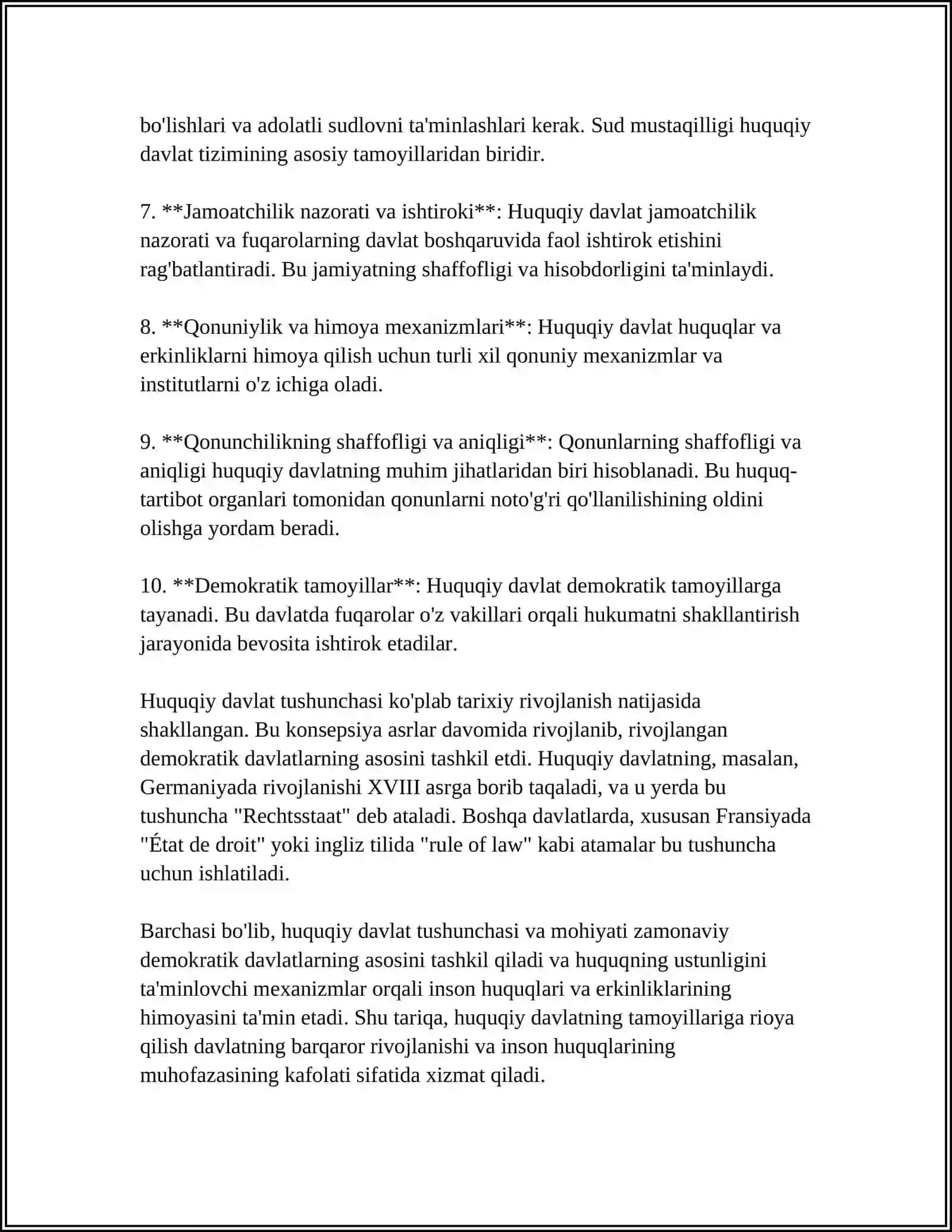 O'ZBEKISTONDA HUQUQIY DAVLAT SHAKLLANISHINING BOSQICHLARI 4