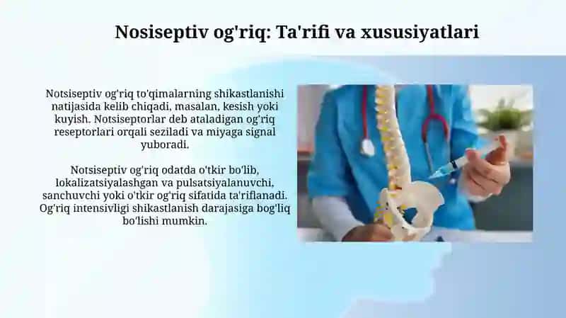 Og'riq turlari va ularning tavsifi 4