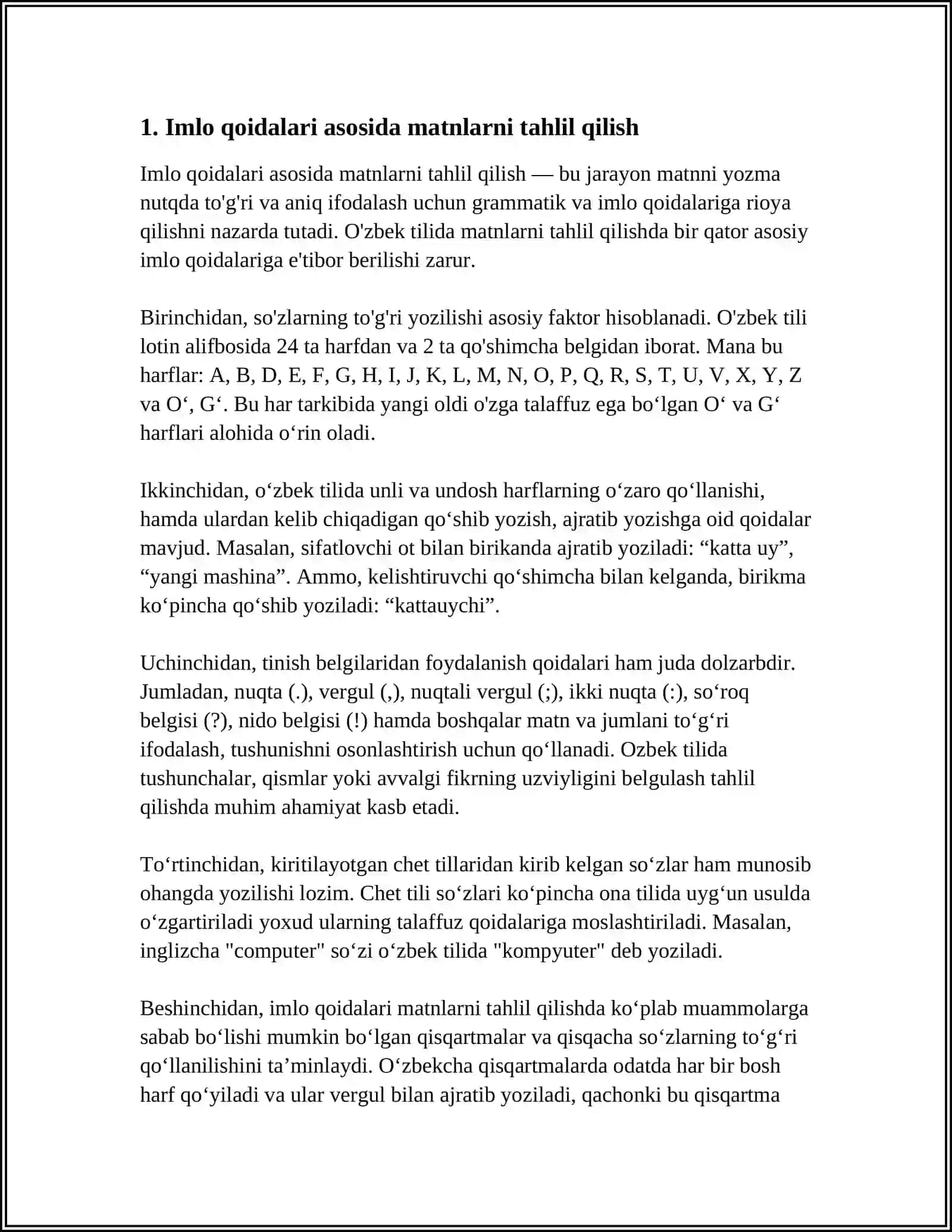 ILMIY MATNLARDA IMLOVIY XATOLARNI TEKSHIRISH 4
