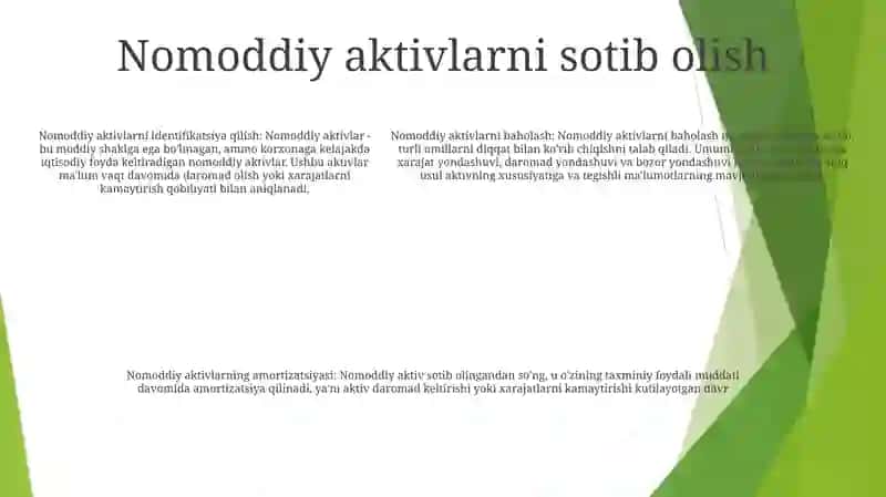 Nomoddiy Aktivlar Hisobi 4