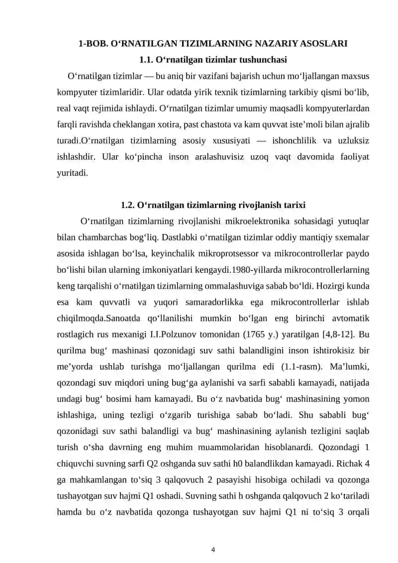 O‘RNATILGAN TIZIMLARDA AXBOROTLARNI KIRITISH-CHIQARISH USULLARI 4