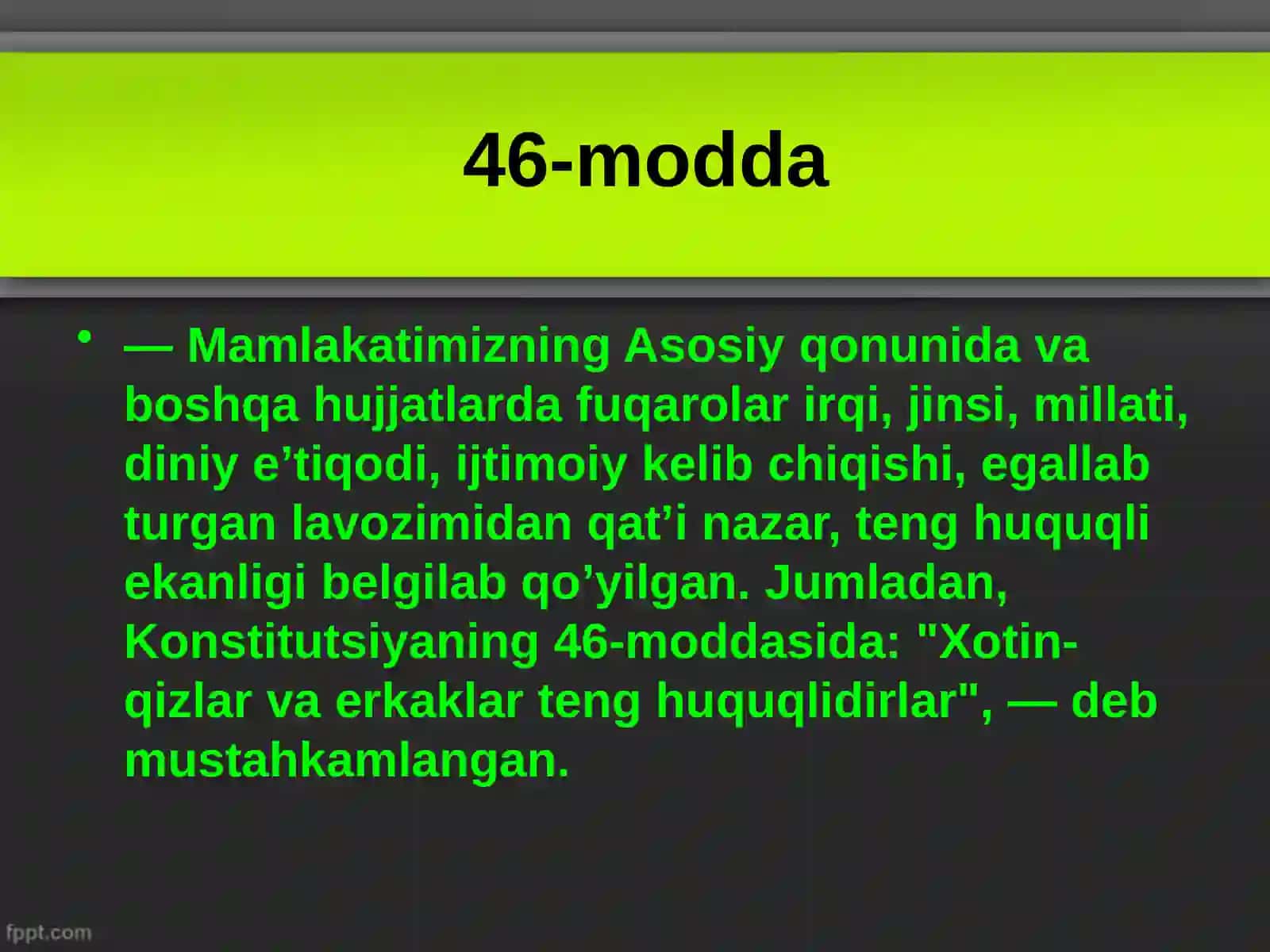 Mustaqillik yillarida ayollarga berilayotgane’tibor 4