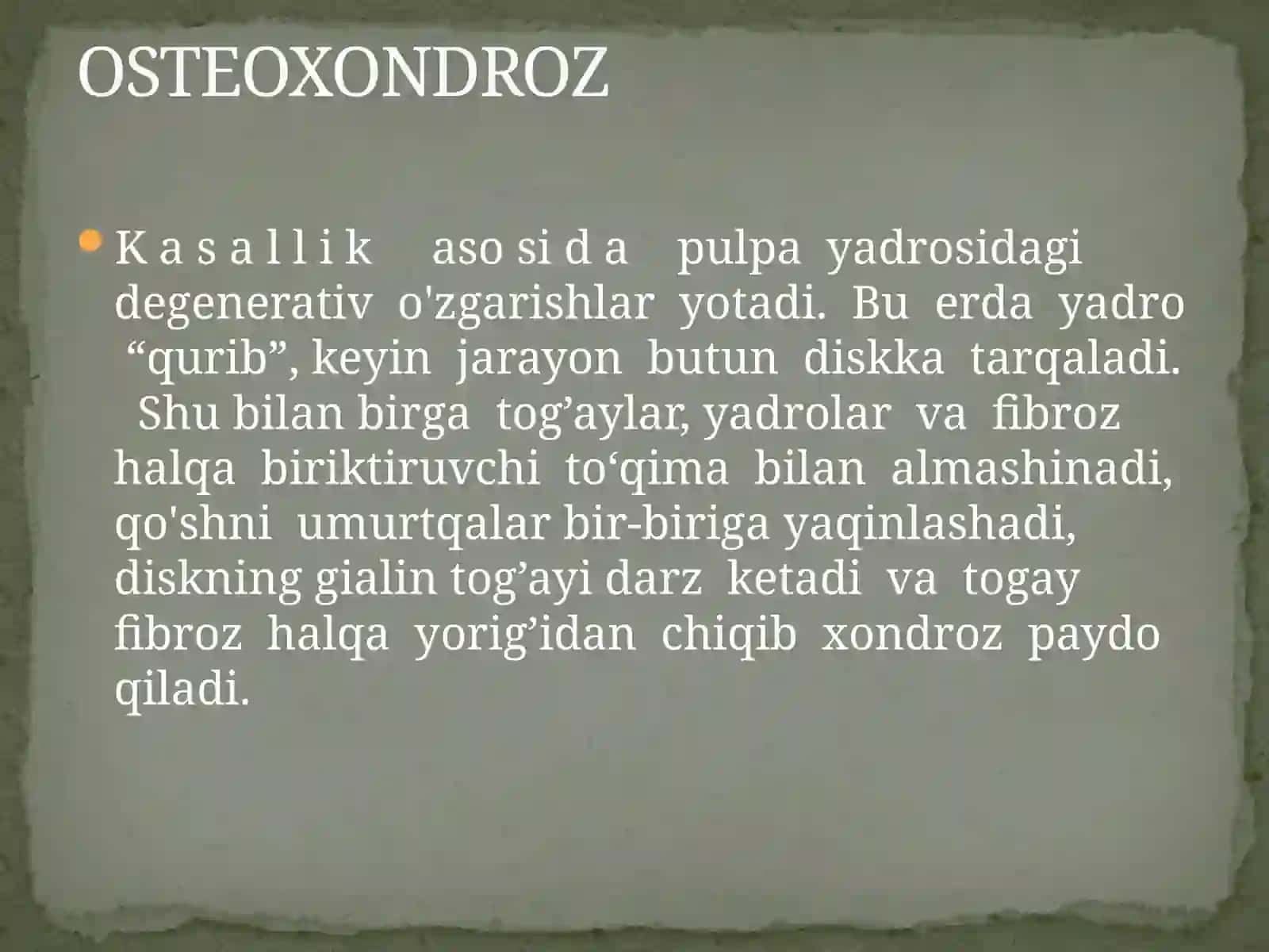 Umurtqa yallig‘lanish va degenerativ-distrofik kasalliklari 4