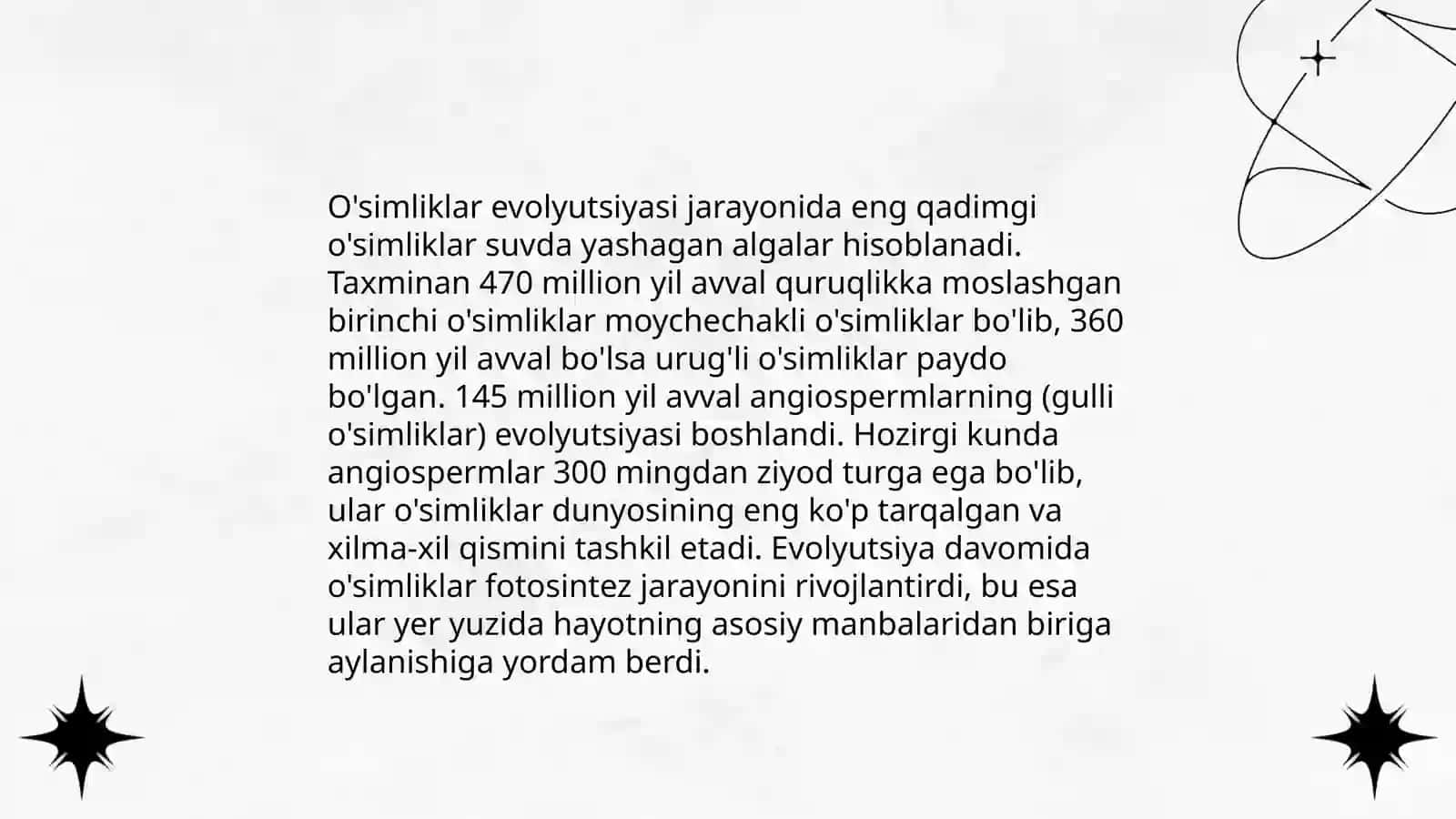 Yuksak o'simliklarning taksomli tarixi 4