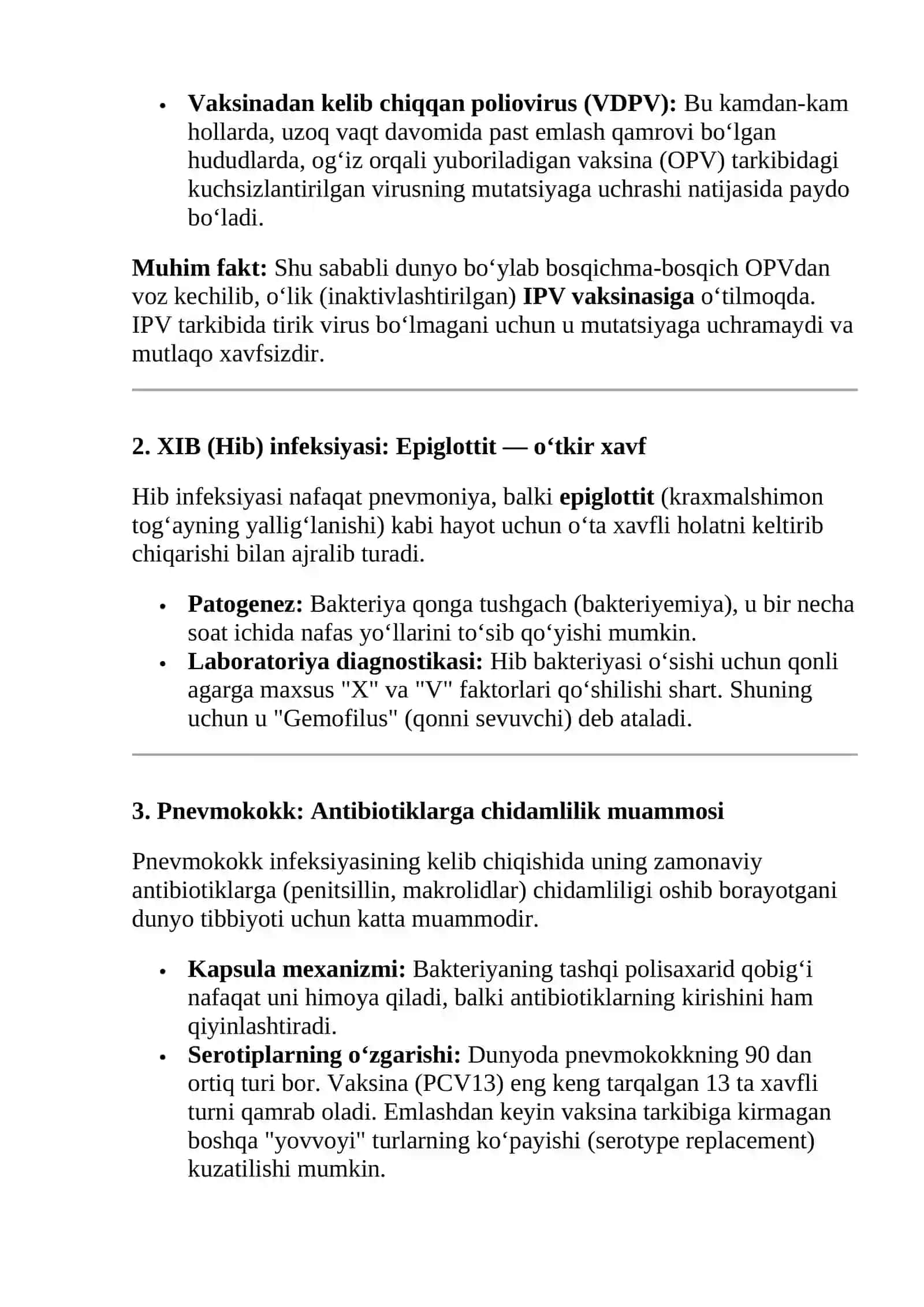 Poliomiyelit, XIB (Hib) va Pnevmokokk infeksiyalarining etiologiyasi va kelib chiqishi 4