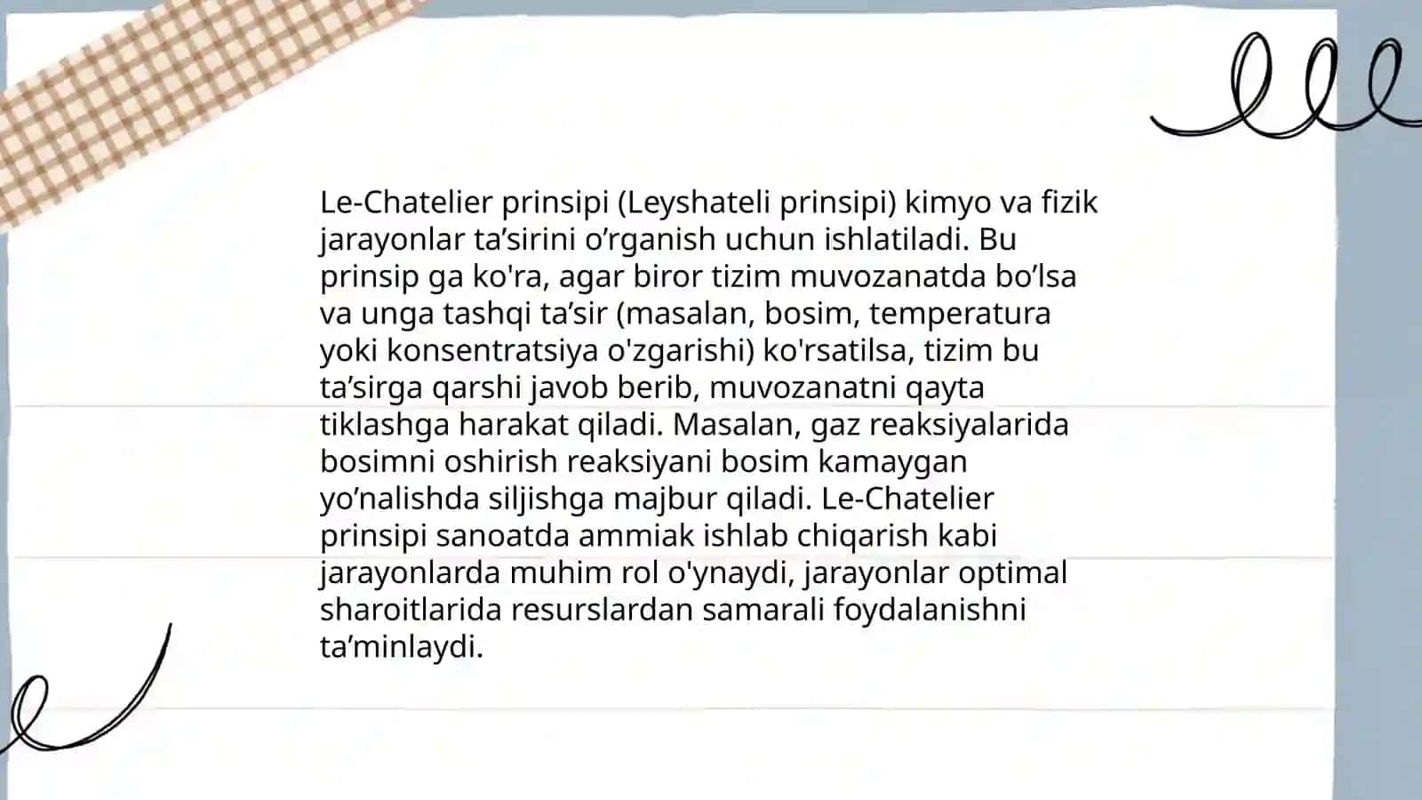 Kimyoviy muvozanat va uning siljishi 4