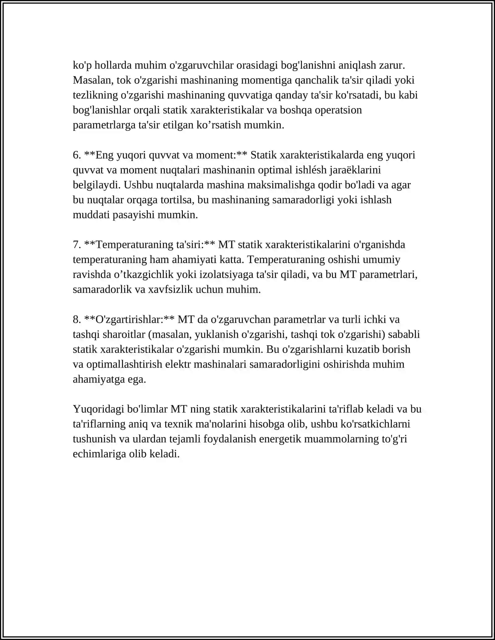 MT STATIK XARAKTERISTIKALARINI TAHLIL QILISH 4
