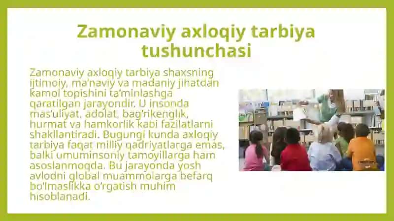 Zamonaviy axloqiy tarbiyada kosmopolitizmga moyillik. 4