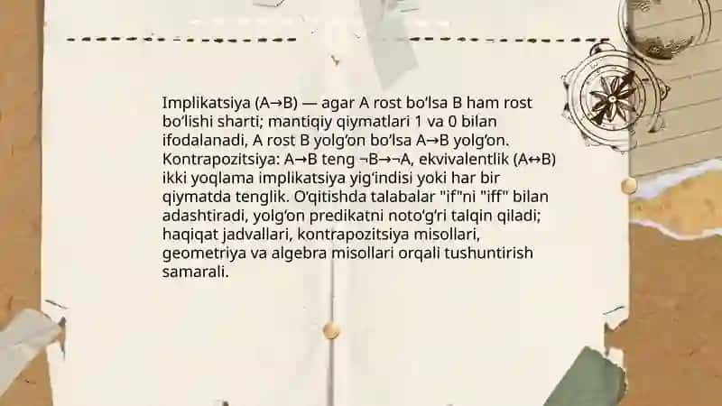 Matematikani zaruriy va yetali shartlari. Ularni o'qitish muammolari 4