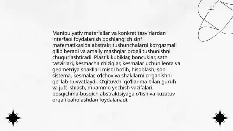 Boshlang‘ich sinfda matematika o‘qitishning interfaol metodlari 4