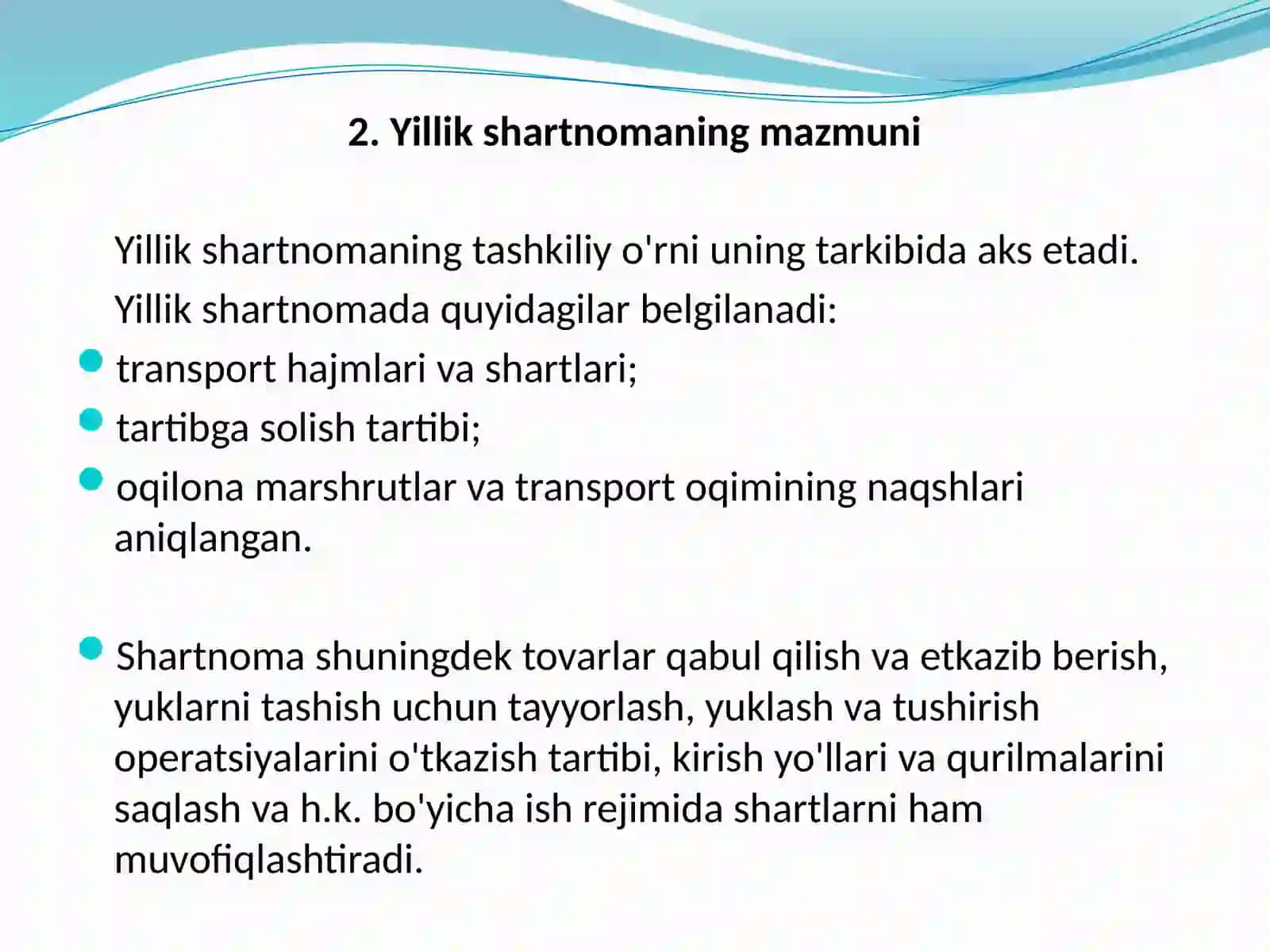 Yillik shartnomalar 4