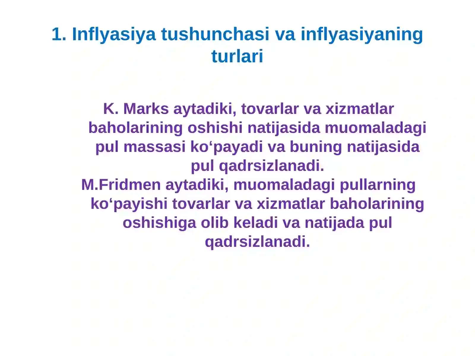 Inflyasiya va unga qarshi kurashish yo‘llari 4