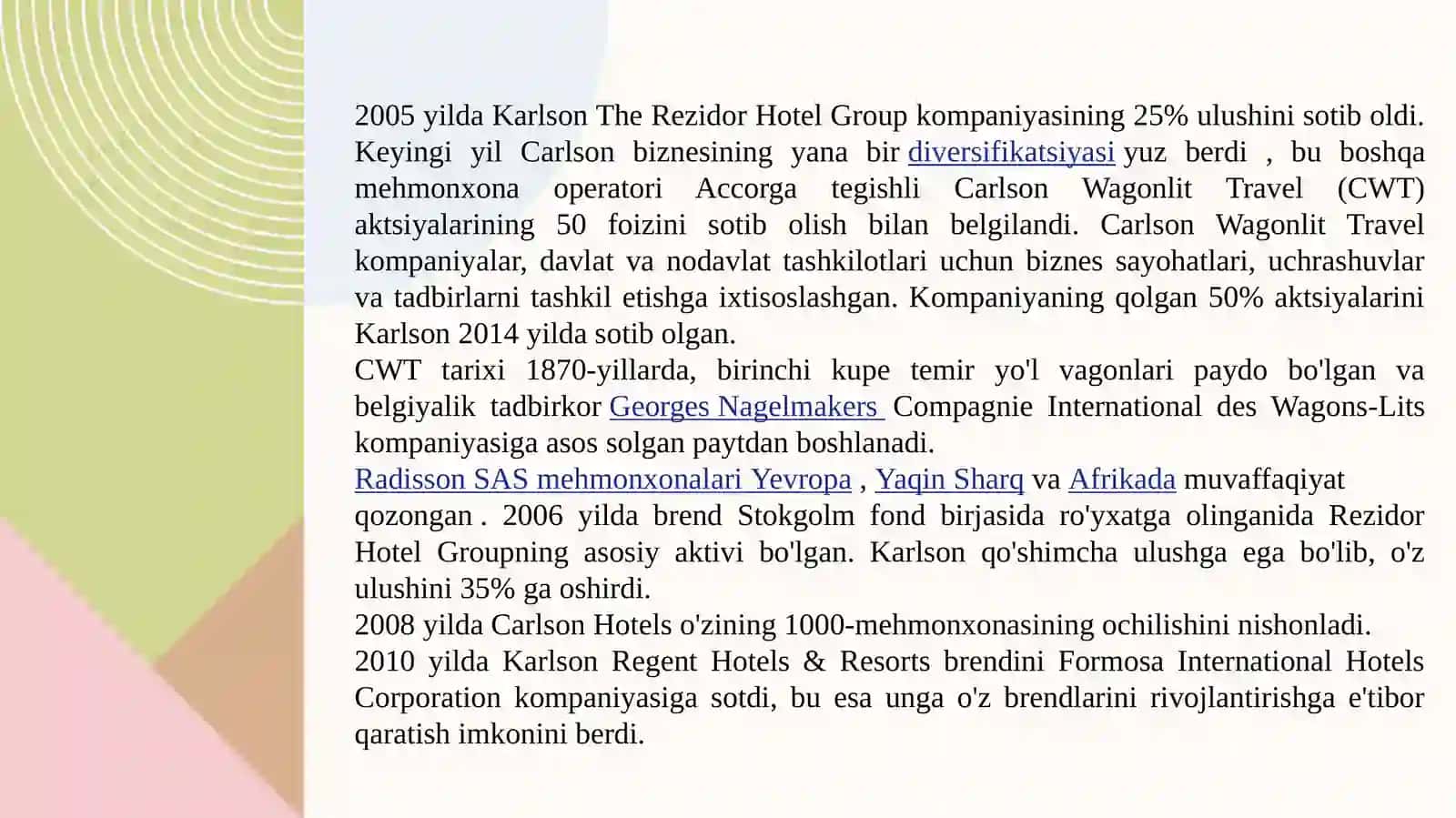 Carlson Rezidor Hotel group 4