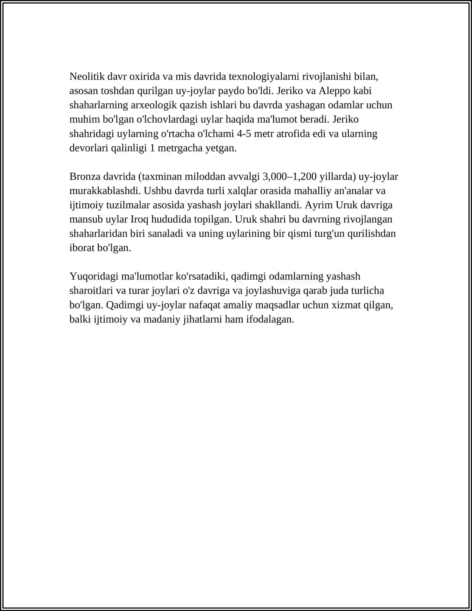 QADIMGI ODAMLARNING MANZILGOHLARI 4
