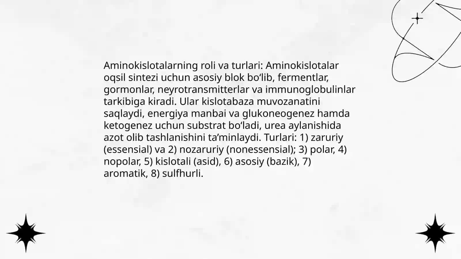 Oddiy oqsillar almashinuvi 4