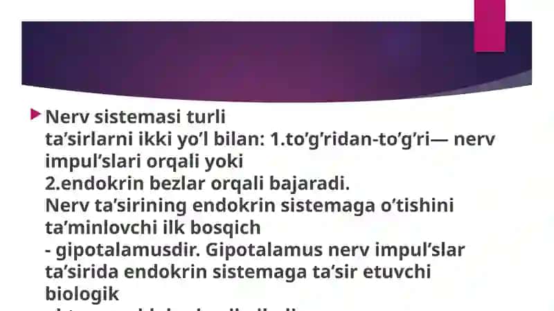 Gipotalamus neyrosekretsiyasining strukturaviy asoslari 4