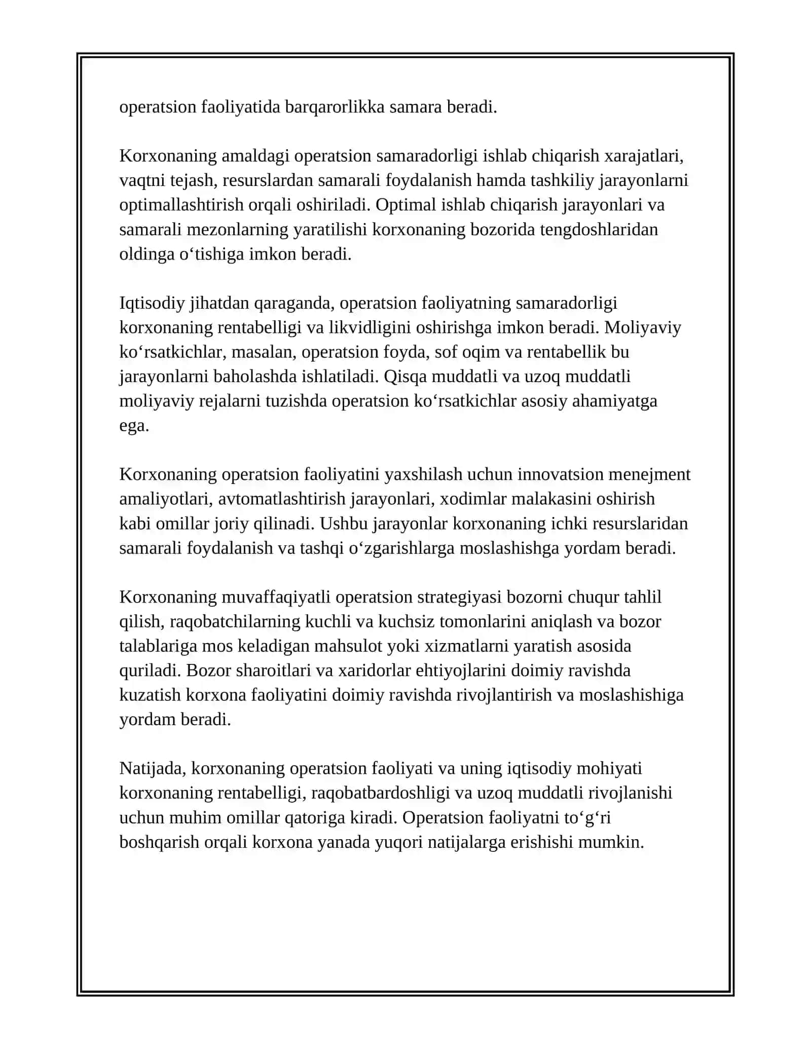 KORXONANING OPERATSION FAOLIYATI TAHLILI 4