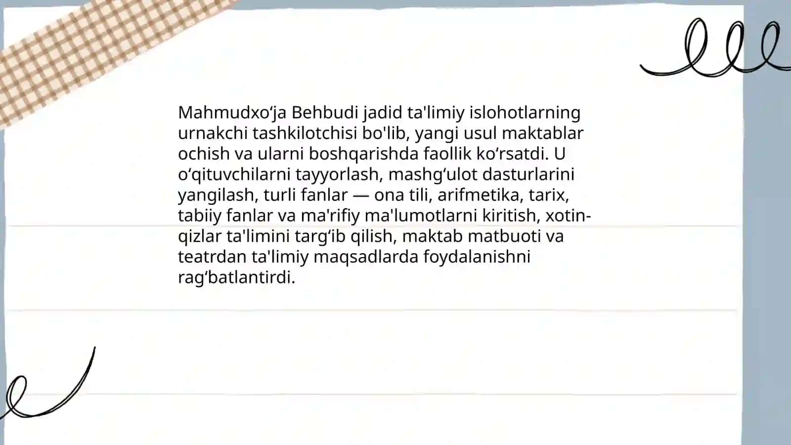 Mahmudxoʻja Behbudiyning ma'rifiy-pedagogik faoliyati 4
