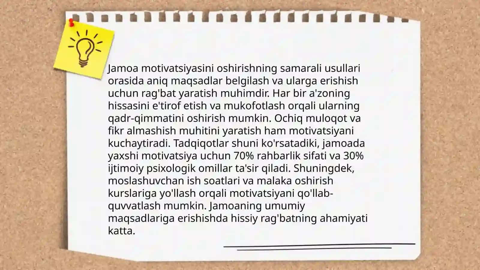 Jamoada ishlash va Samaradorlik sirlari 4