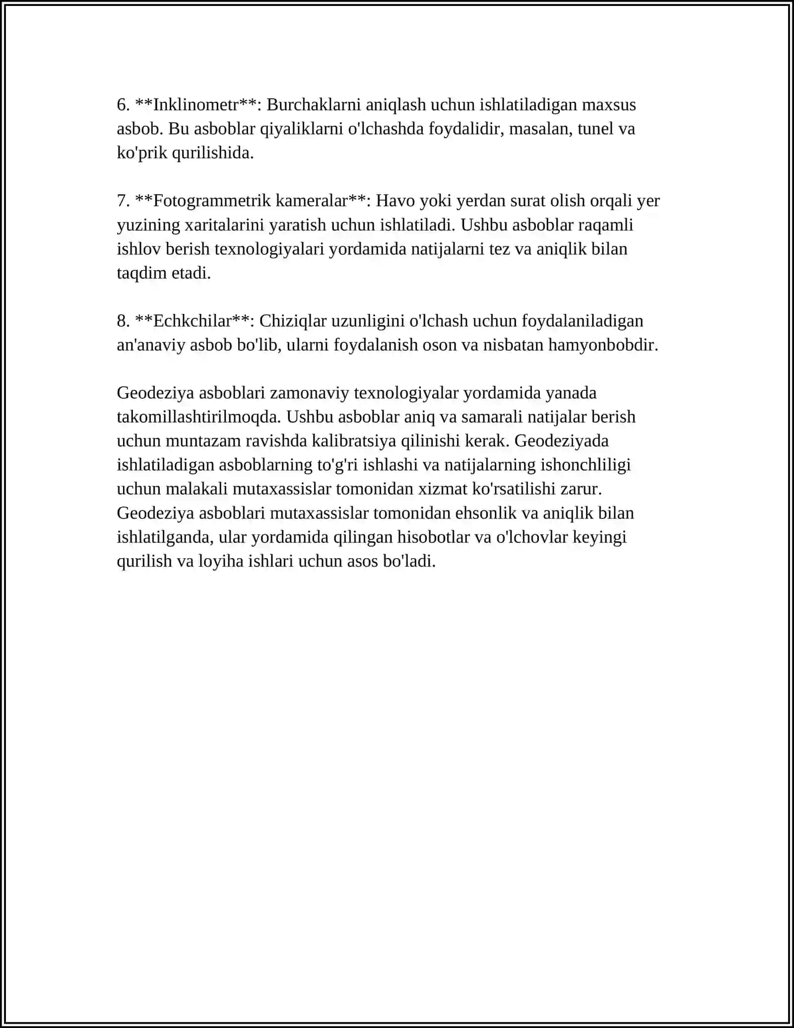 GEODEZIYA KARTOGRAFIYAGA OID ASBOBLAR 4
