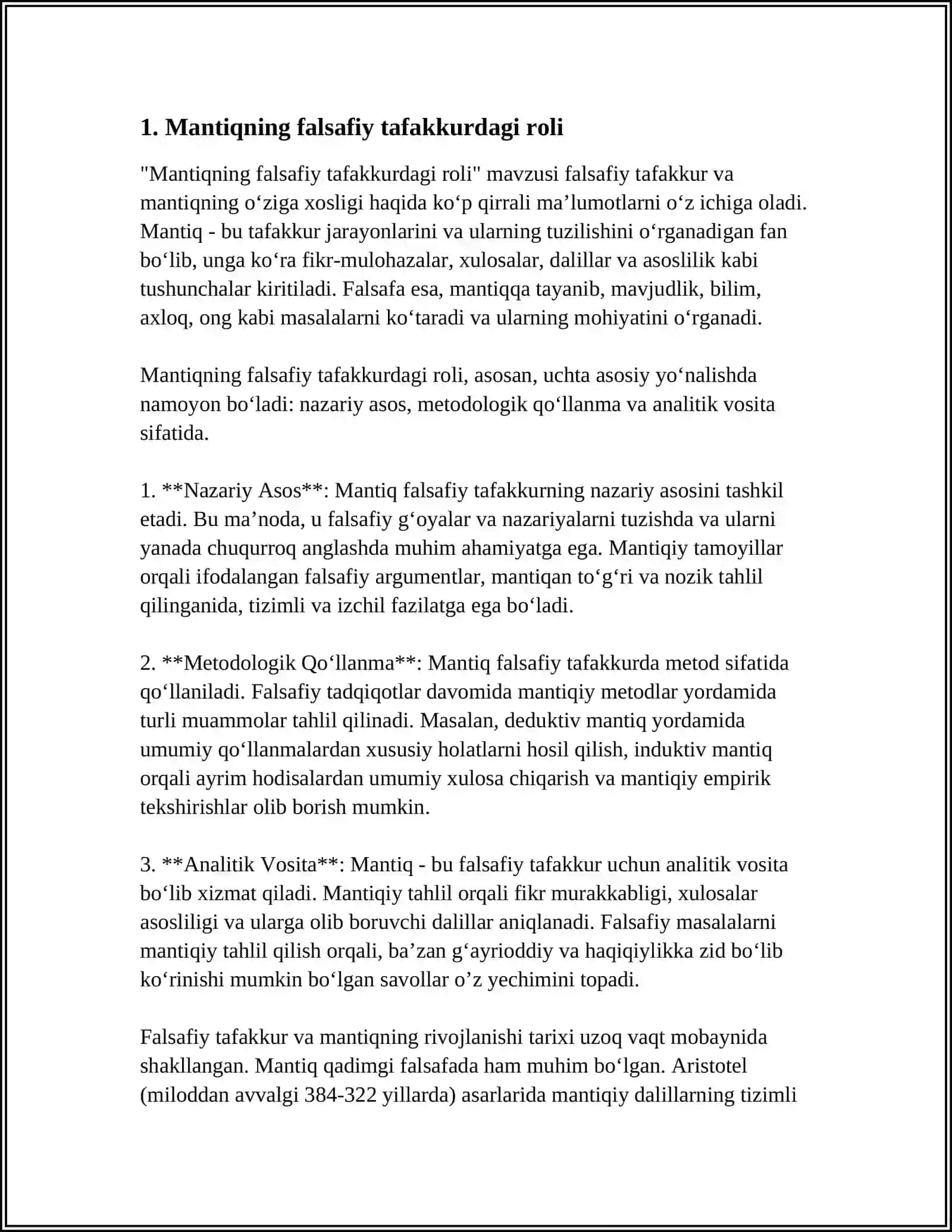 Mantiqning falsafiy tafakkurdagi roli 4