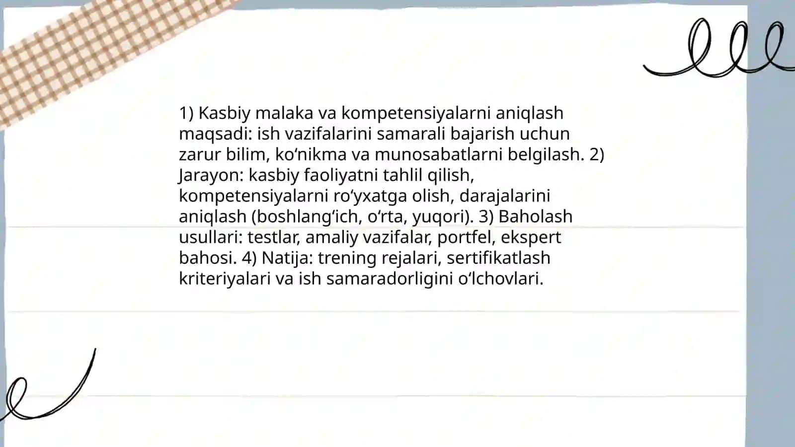 Faoliyatning o'zlashtirilishi va malakalarni egallash 4