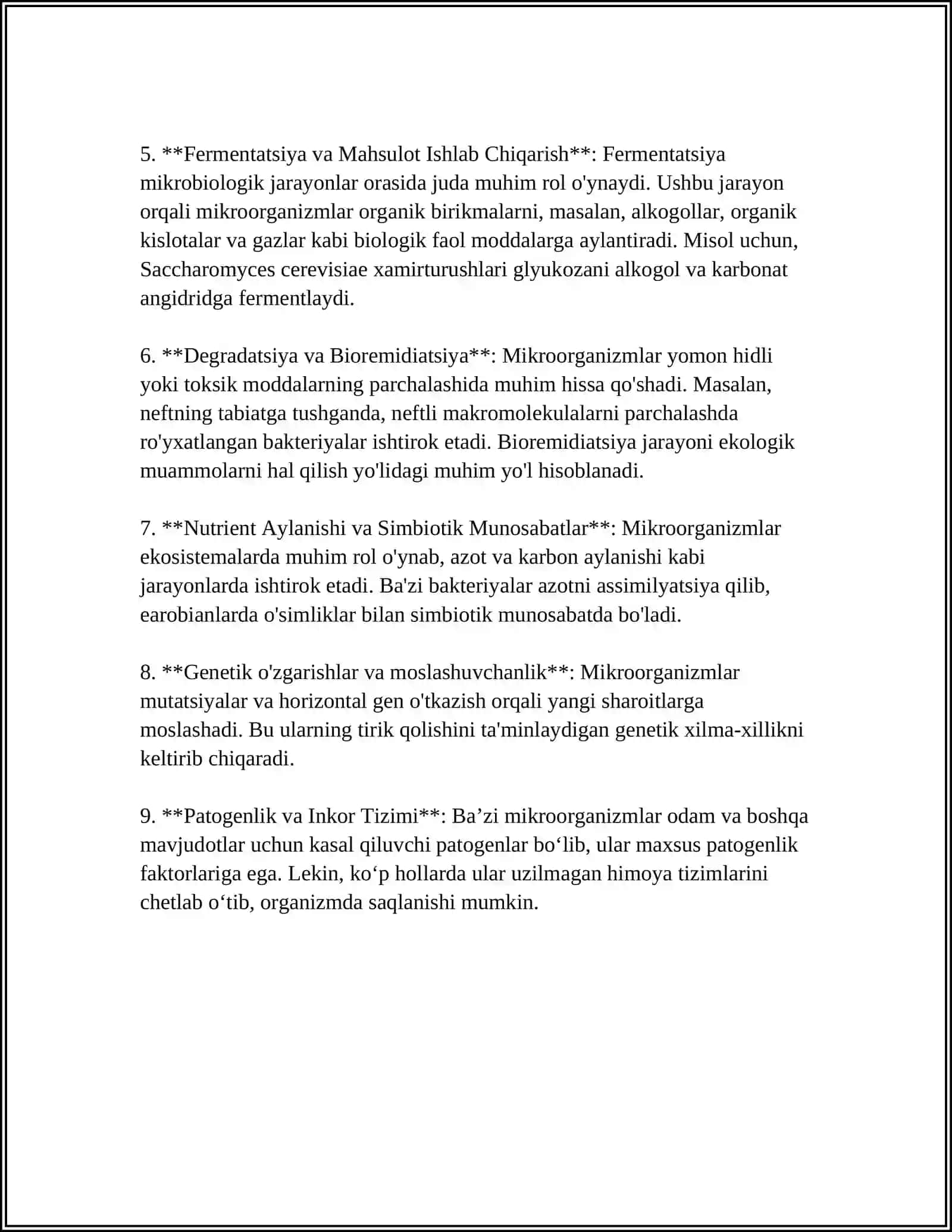 BIOREAKTORLARDA KECHADIGAN MIKROBILOGIK JARAYONLARDA ICHKI TASHQI TAʼSIR OMILLARI 4