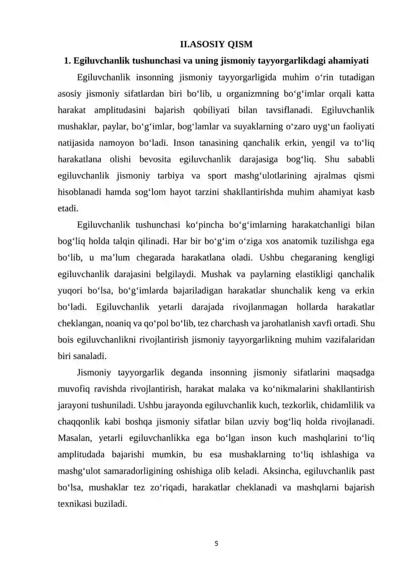 Egiluvchanlik va uni rivojlantirish uslubiyati 4