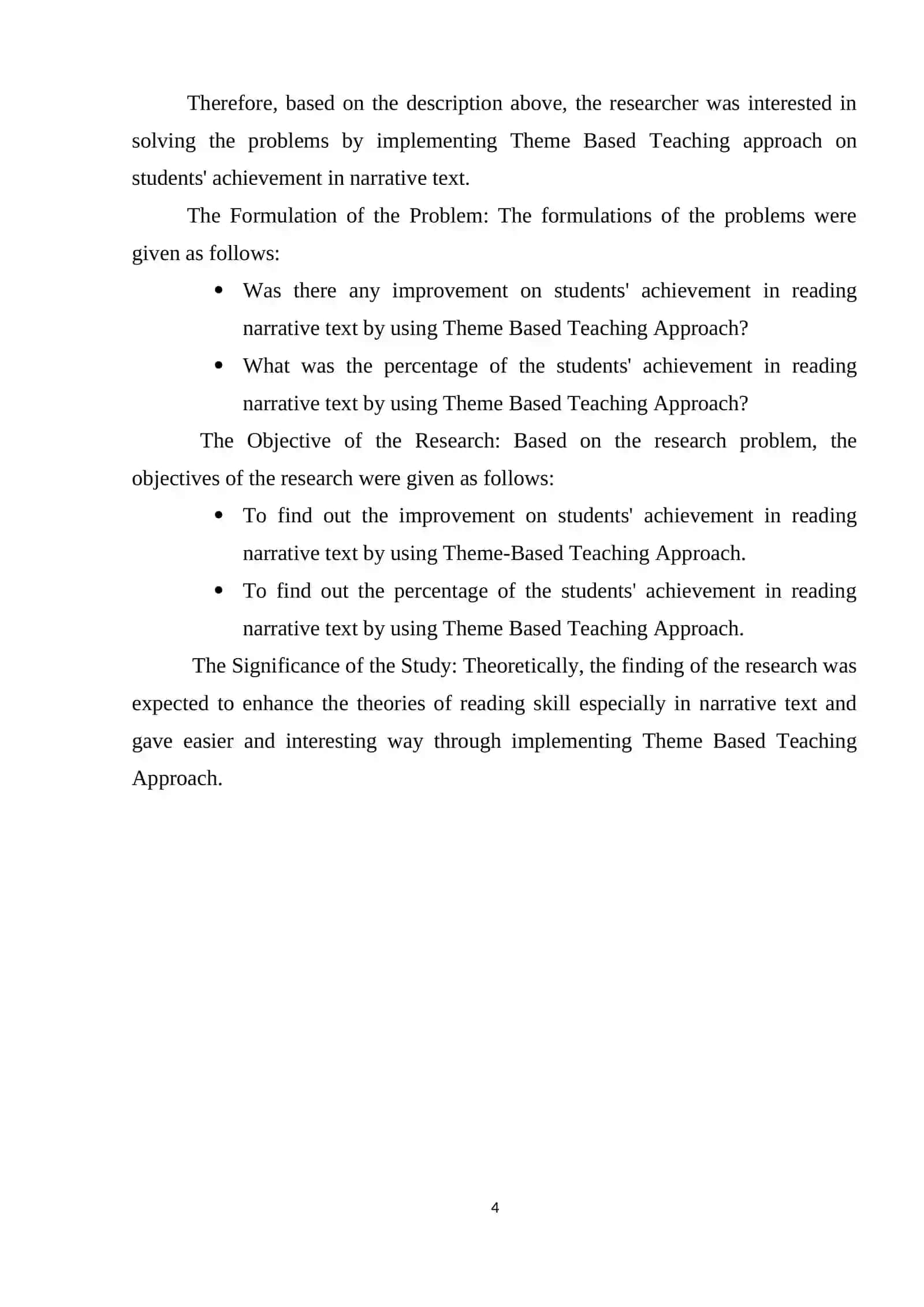 Theme-based teaching approach 4