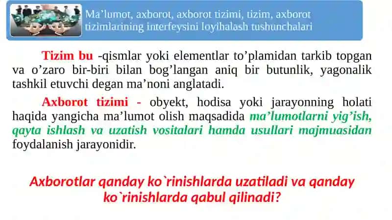 Axborot tizimlarini loyihalash 4