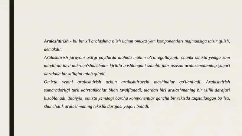 Sochiluvchan omuxta yem komponentlarini aralashtirish mashinalari. 4