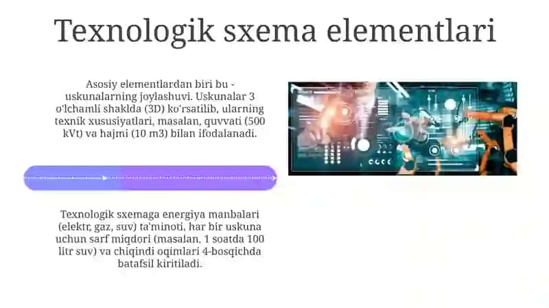 Ishlab chiqarish oqimini texnologik sxemasini tahlil qilish 4