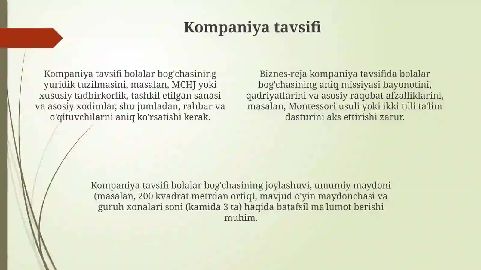 Biznes-reja tayyorlash 4
