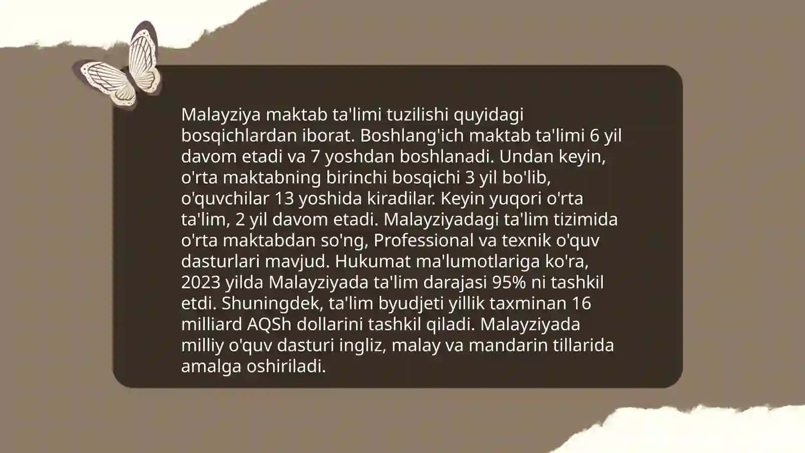 Malayziya davlatining talim tizimi 4
