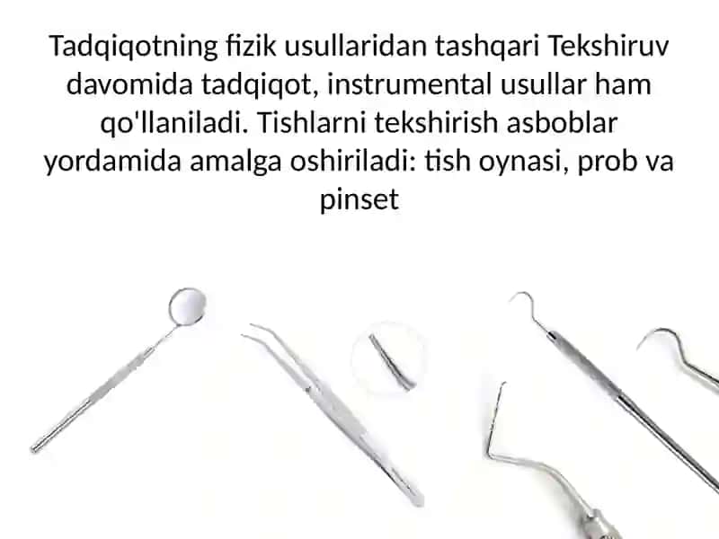 patologik tish cho'ntagining chuqurligini aniqlash 4