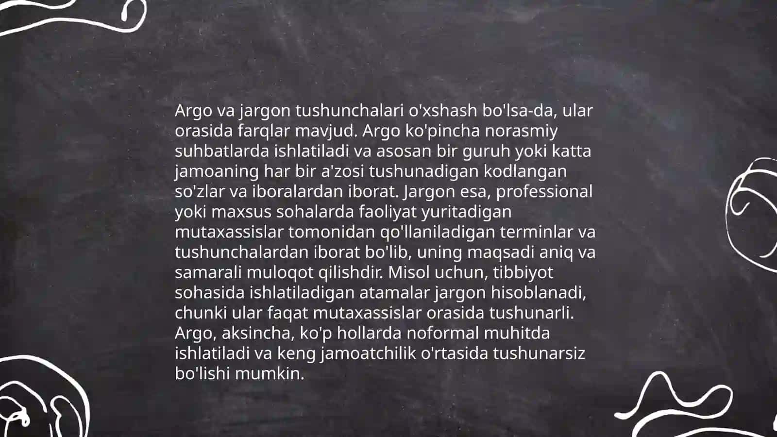 Argo va jargonlar ularning nutqda qòllanilishi 4