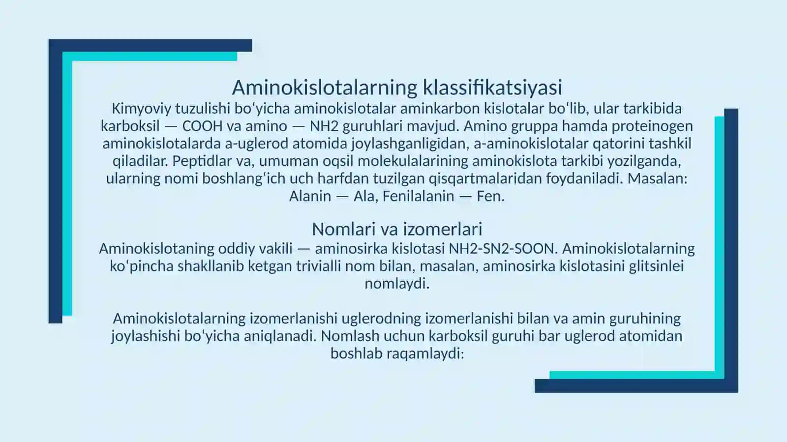 α-Aminokislotalar 4