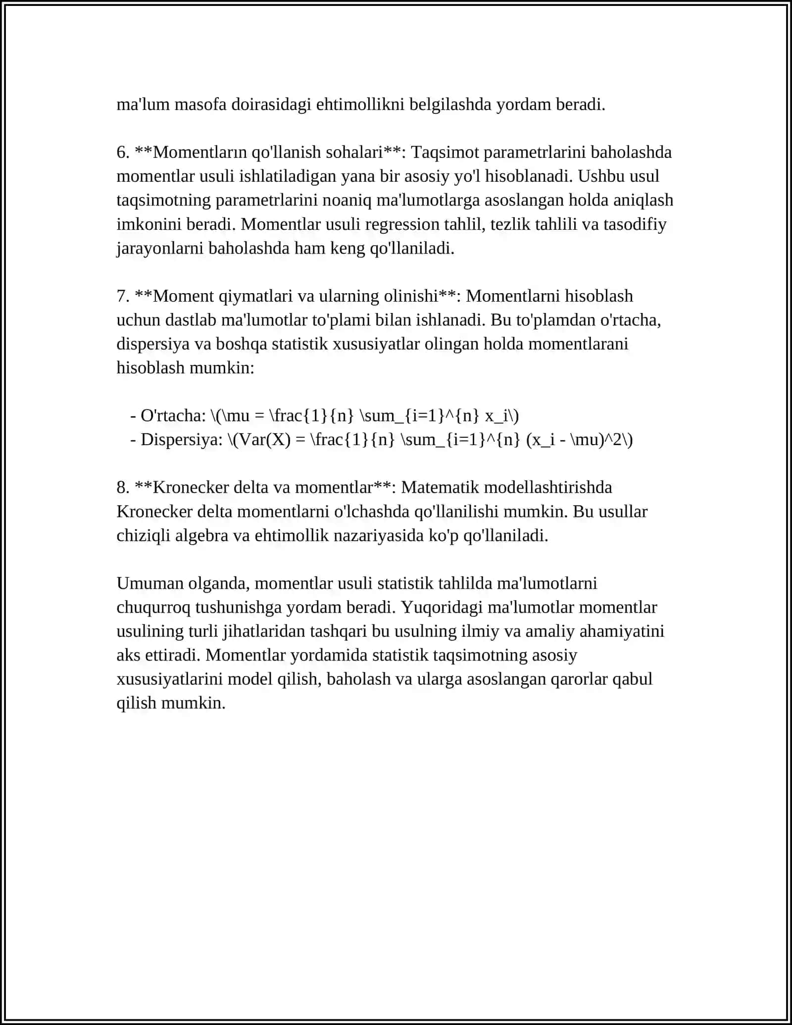 MOMENTLAR USULI YORDAMIDA EKIPEREMENTAL S-EGRI CHIZIQLARNI QAYTA ISHLASH 4