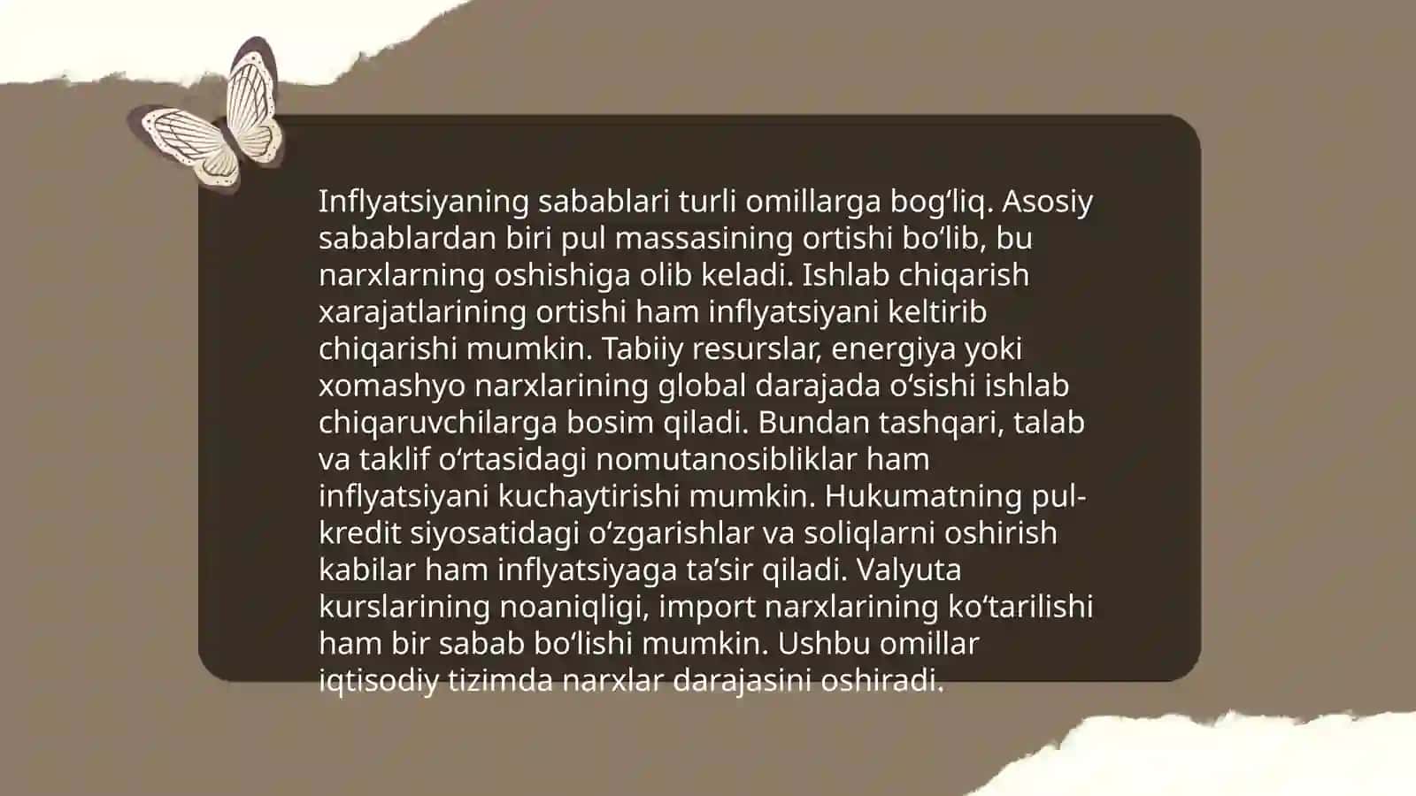 Inflatsiya va uning namoyon bo`lish shakillari 4