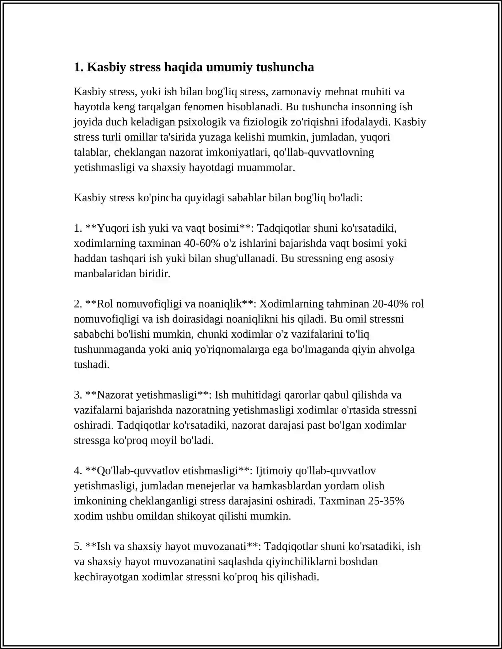 KASBIY STRESS PSIXOLOGIYASI ANIQLOVCHI OMILLAR MUTAXASSISNING PSIXOLOGIK MOHIRLIGI 4