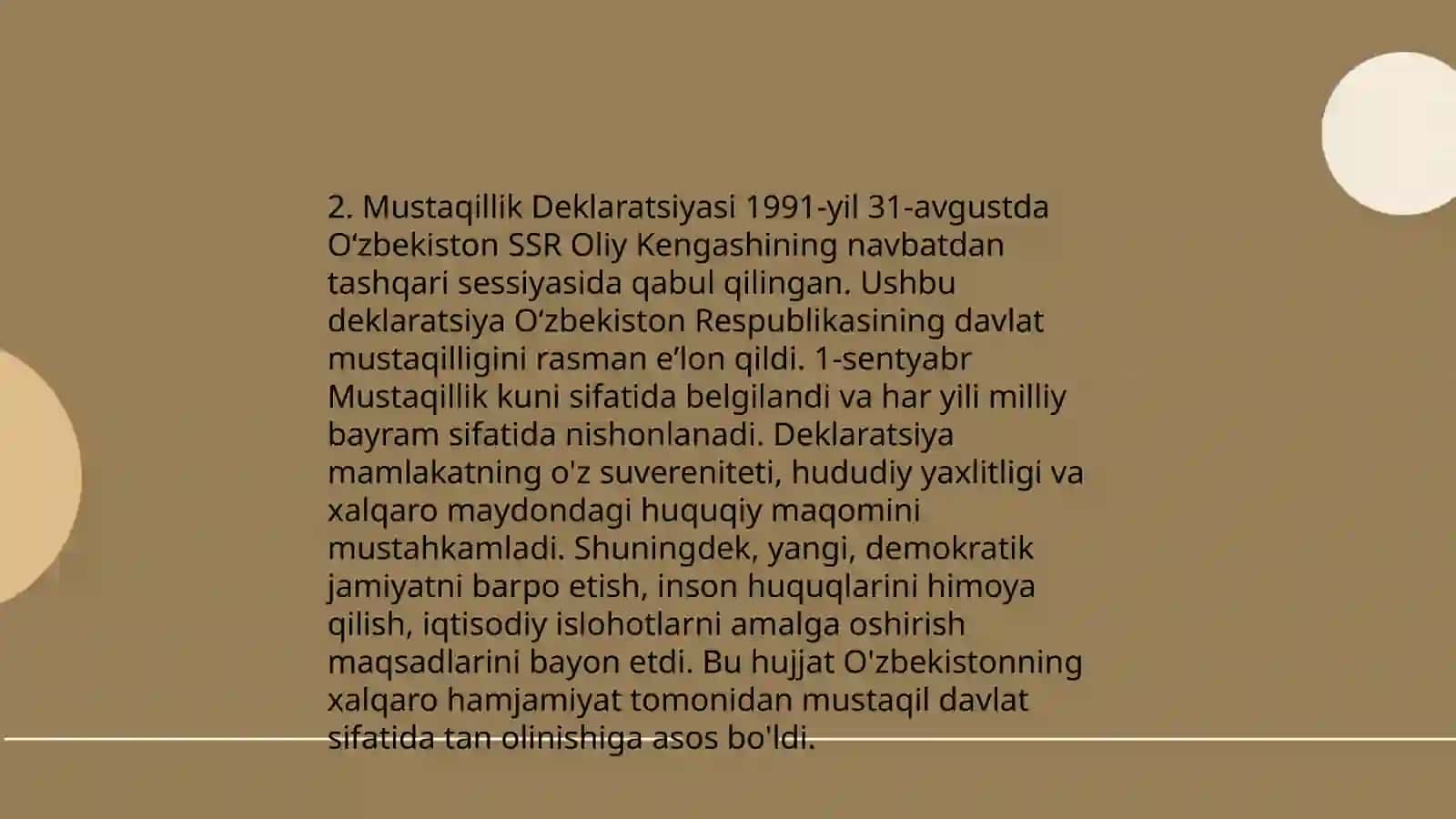 Mustaqillikning E'lon Qilinishi 4