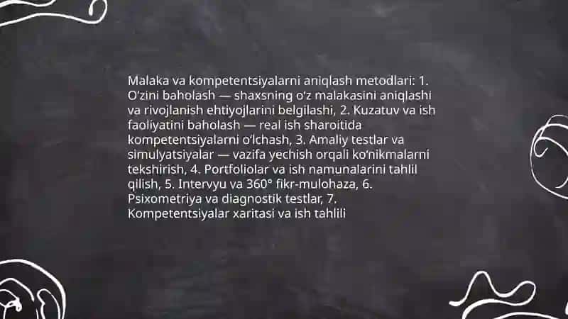 Faoliyatning oʻzlashtirilishi va malakalarni egallash 4