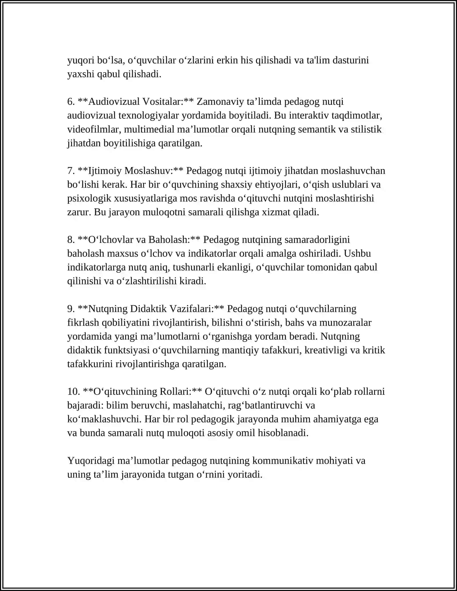 PEDAGOG NUTQINING KOMMUNIKATIV SIFATLARI 4