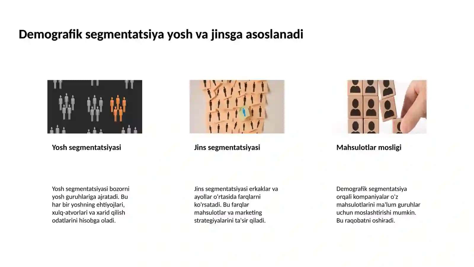 Bozor segmentatsiyasi va haridor turlari 4