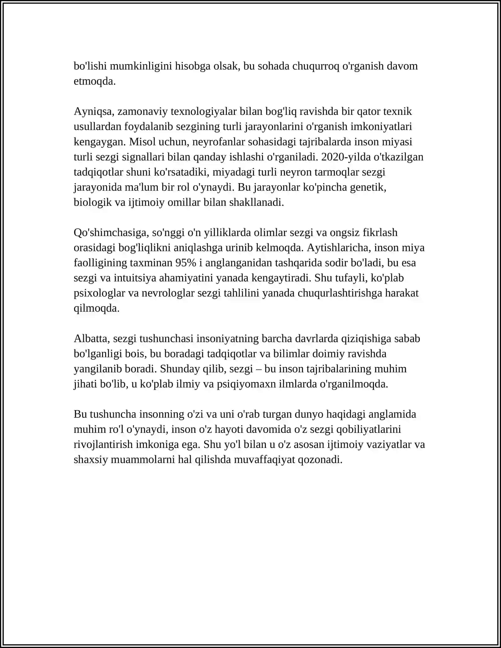SEZGI TUSHUNCHASI 4