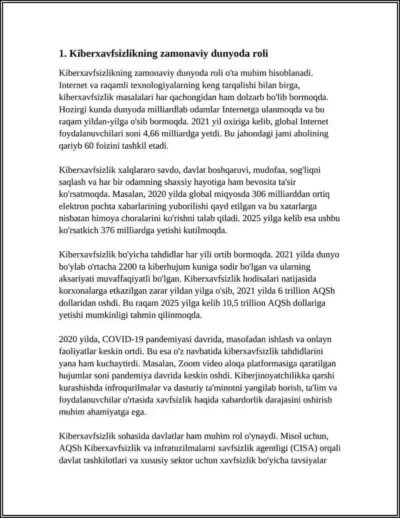 ZAMONAVIY DUNYODA KIBERXAVFSIZLIKNING AHAMIYATI 4