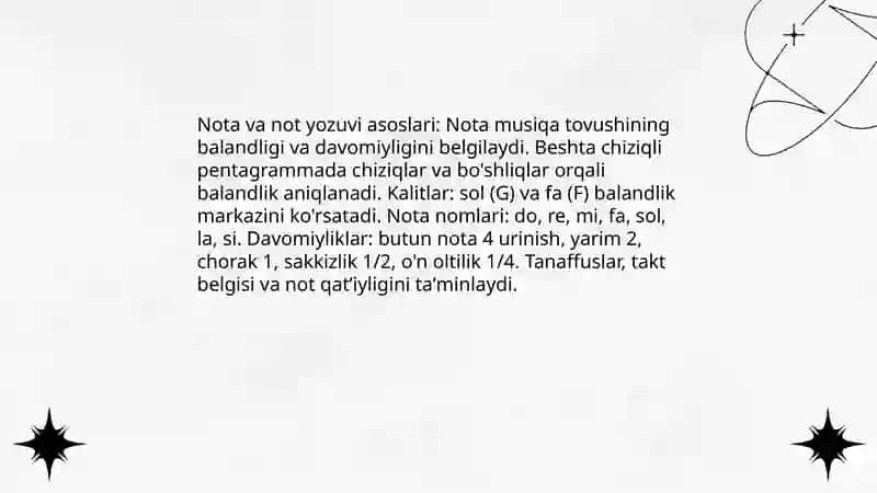 Musiqa savodiga sayohat 4