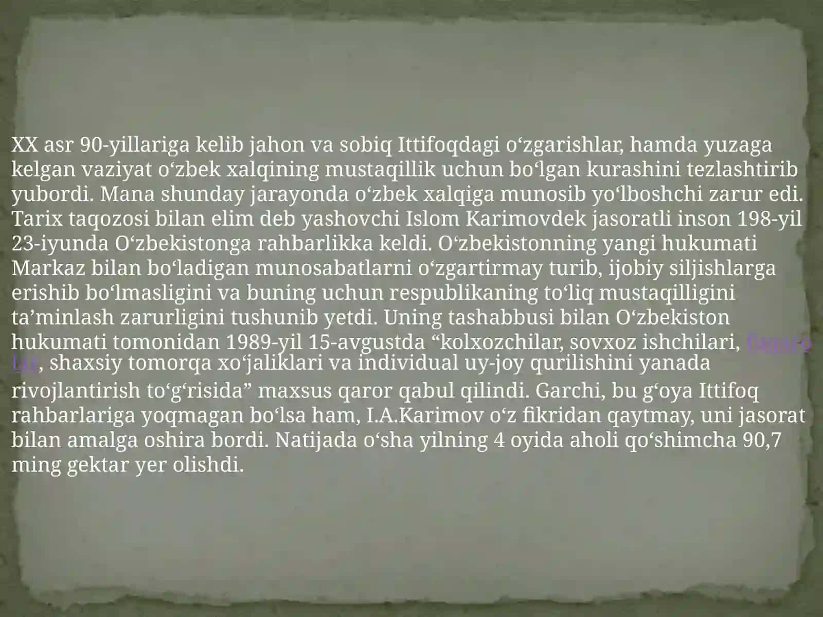 Ekstremizm va aqidaparastlik-O’zbekiston mustaqilligi uchun tahdid sifatida 4